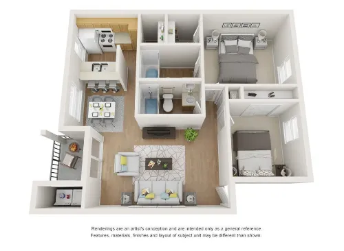 The Griffin Apartments Fort Worth Floorplan 8