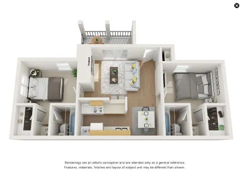 The Griffin Apartments Fort Worth Floorplan 9