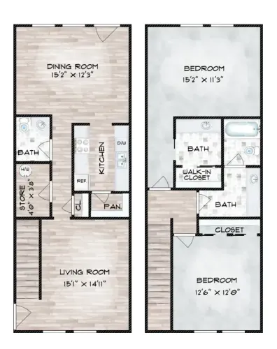 The Hayes Apartments Fort Worth Floorplan 19