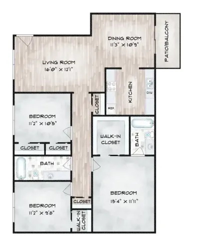 The Hayes Apartments Fort Worth Floorplan 20