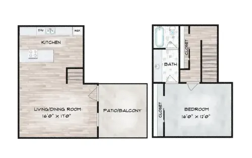 The Hayes Apartments Fort Worth Floorplan 7