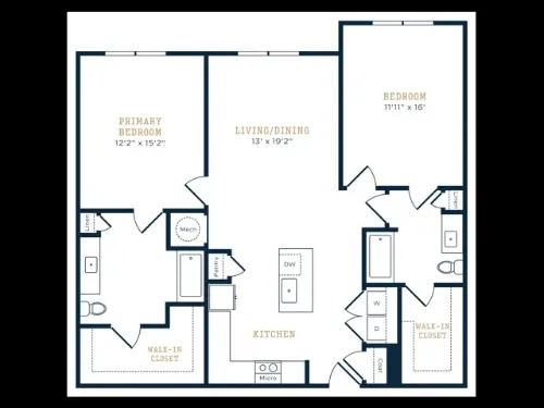The Hightone Denton FloorPlan 6
