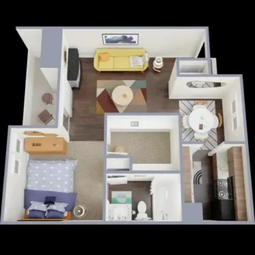 The Hub Arlington FloorPlan 1