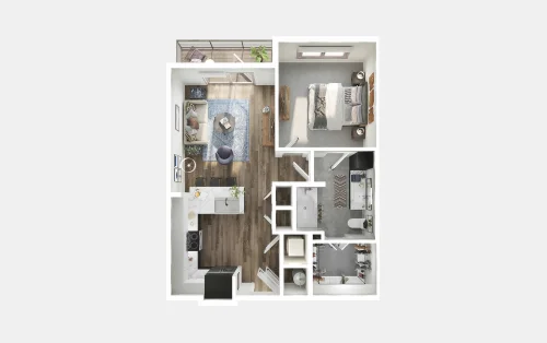 The Huntley Fort Worth Floorplan 3