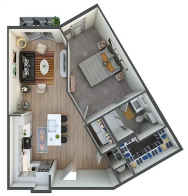 The Jameson at the Bluffs Fort Worth Apartment Floorplan 11