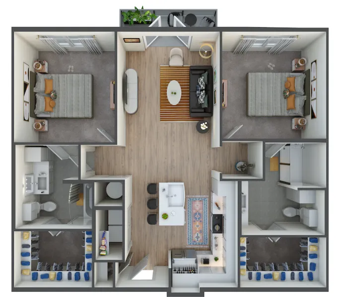 The Jameson at the Bluffs Fort Worth Apartment Floorplan 13