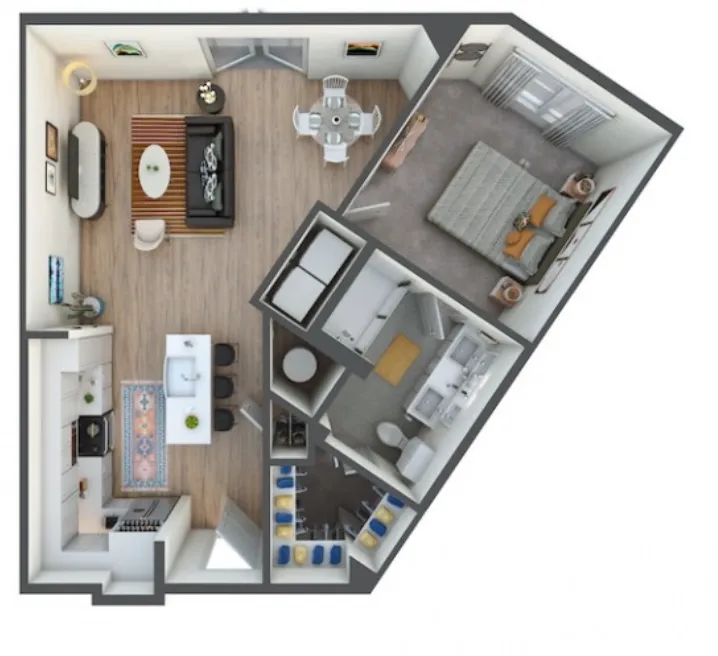 The Jameson at the Bluffs Fort Worth Apartment Floorplan 8