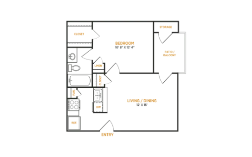 The Kace Grand Prairie Floorplan 1