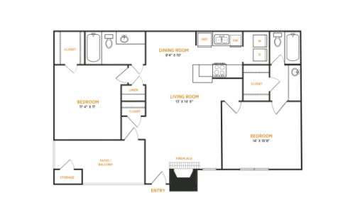 The Kace Grand Prairie Floorplan 10
