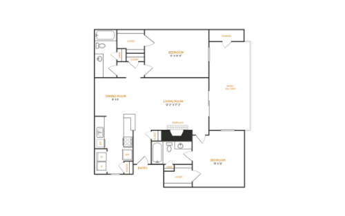 The Kace Grand Prairie Floorplan 12