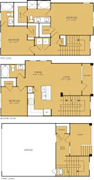 The Kelley at Samuels Ave Fort Worth Floorplan 14