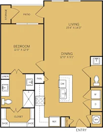 The Kelley at Samuels Ave Fort Worth Floorplan 7