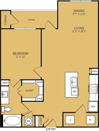 The Kelley at Samuels Ave Fort Worth Floorplan 8