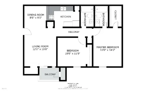 The Kimberly Fort Worth Floorplan 5