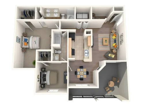 The Lodge at River Park Fort Worth FloorPlan 6