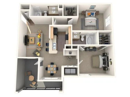 The Lodge at River Park Fort Worth FloorPlan 9
