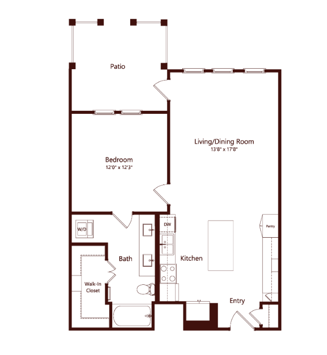 The Louise Euless Apartment Floorplan 10
