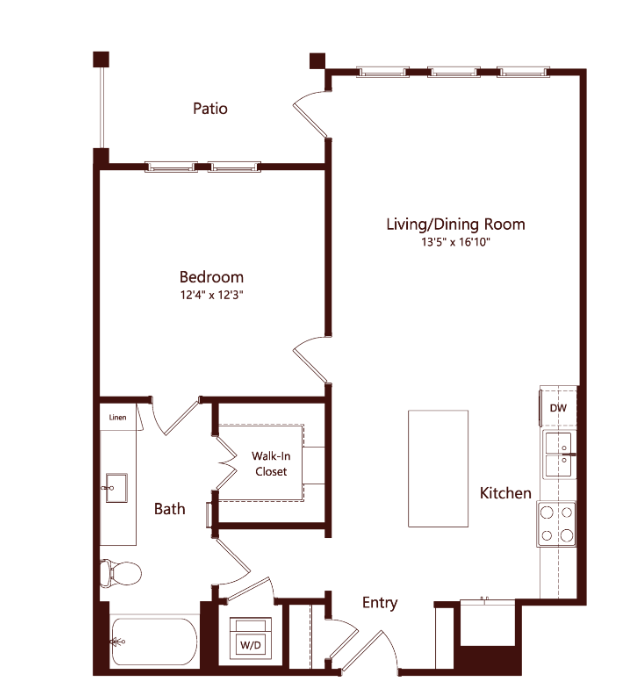 The Louise Euless Apartment Floorplan 11