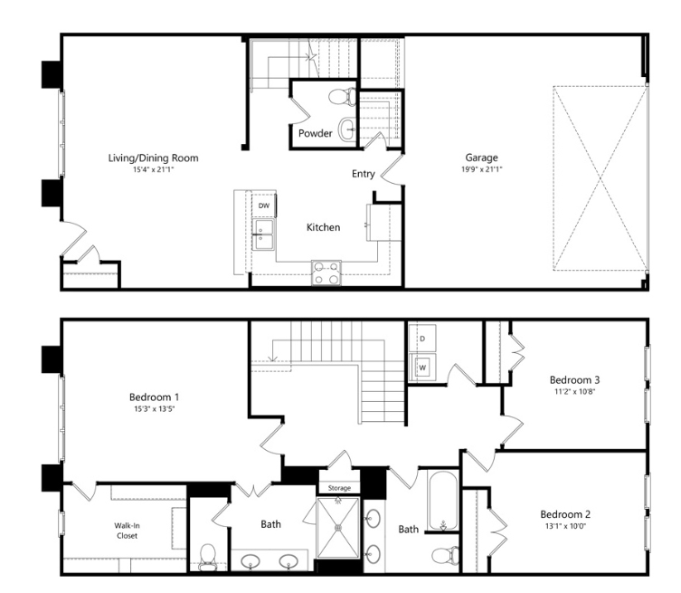 The Louise Euless Apartment Floorplan 23