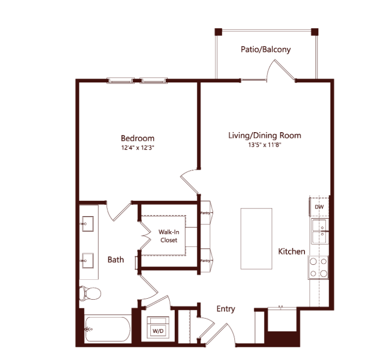 The Louise Euless Apartment Floorplan 8