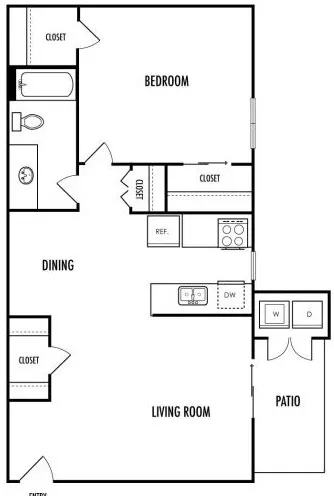 The Mark at 2600 Arlington Floorplan 1