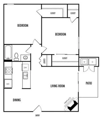 The Mark at 2600 Arlington Floorplan 3
