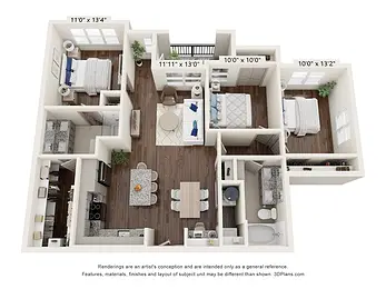 The Mark at Arlington Floorplan 15