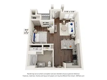 The Mark at Arlington Floorplan 3