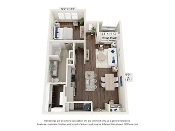 The Mark at Arlington Floorplan 6