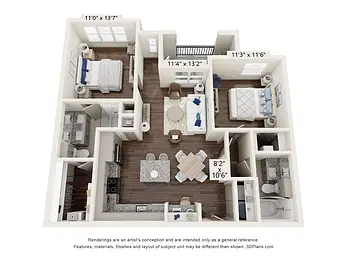 The Mark at Arlington Floorplan 8