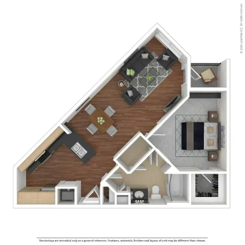 The Marq on West 7th Fort Worth FloorPlan 3