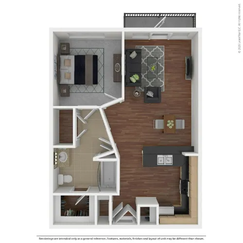 The Marq on West 7th Fort Worth FloorPlan 4