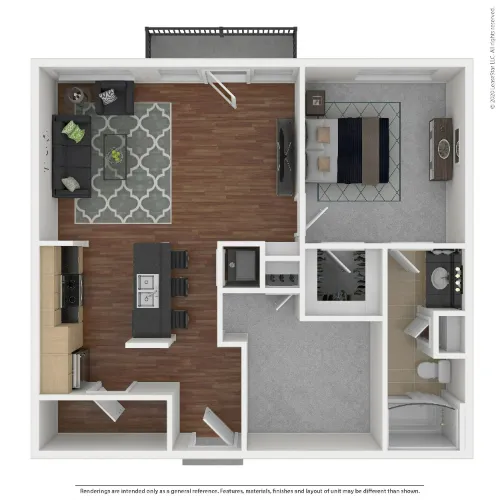 The Marq on West 7th Fort Worth FloorPlan 5