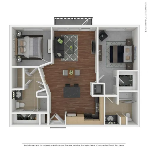 The Marq on West 7th Fort Worth FloorPlan 6