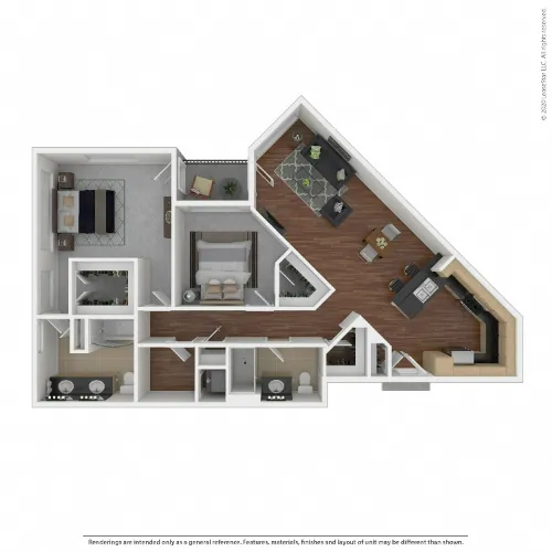The Marq on West 7th Fort Worth FloorPlan 7