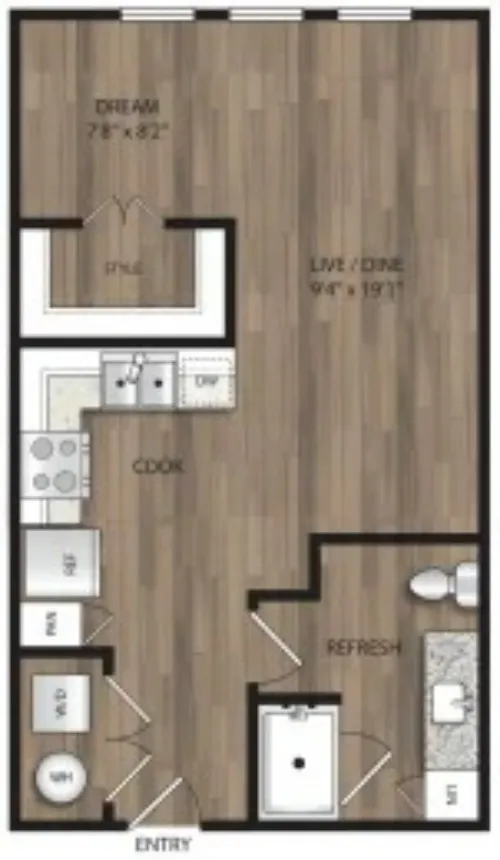 The Mill Old Town Lewisville FloorPlan 1