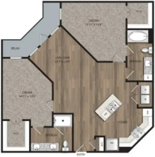 The Mill Old Town Lewisville FloorPlan 10
