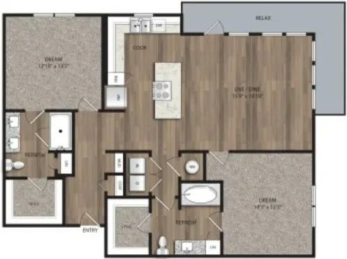The Mill Old Town Lewisville FloorPlan 11