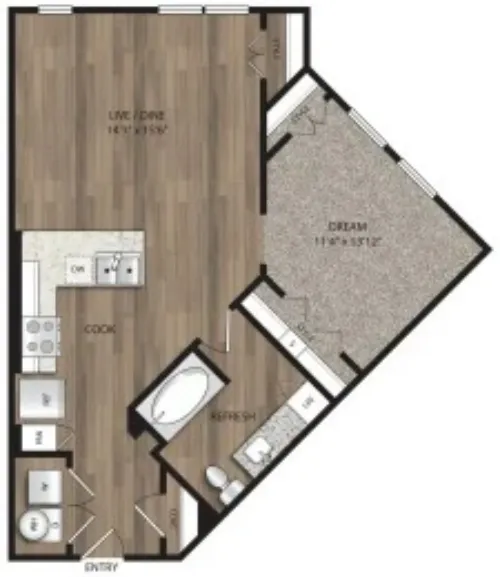 The Mill Old Town Lewisville FloorPlan 2