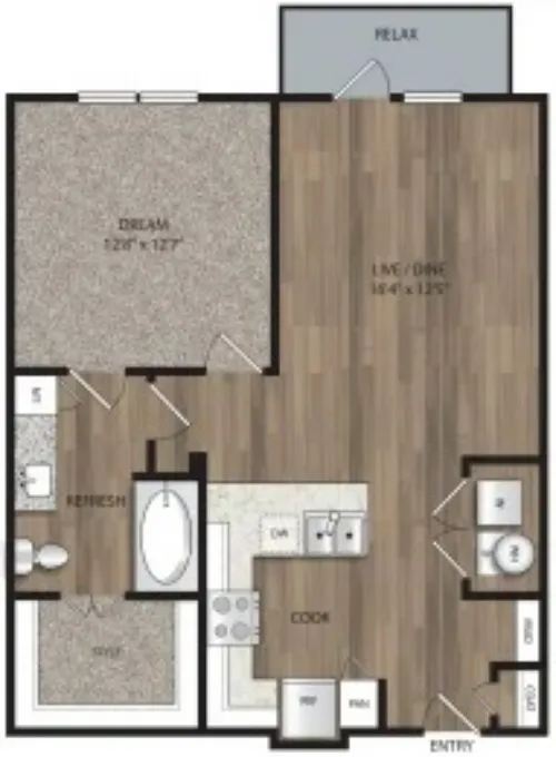 The Mill Old Town Lewisville FloorPlan 5