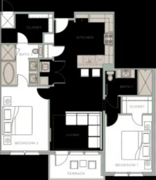 The Palmer Fort Worth FloorPlan 7