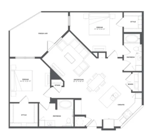 The Palo Apartments Fort Worth Floorplan 10