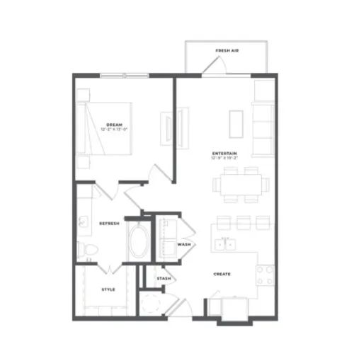 The Palo Apartments Fort Worth Floorplan 3