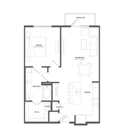 The Palo Apartments Fort Worth Floorplan 4