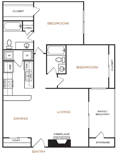 The Reese at Eastchase Arlington Floorplan 5