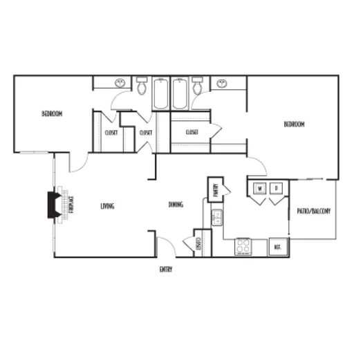 The Residence on Lamar Arlington Floorplan 12