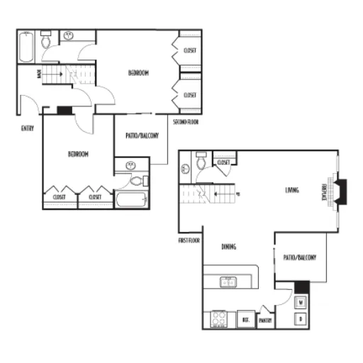 The Residence on Lamar Arlington Floorplan 14
