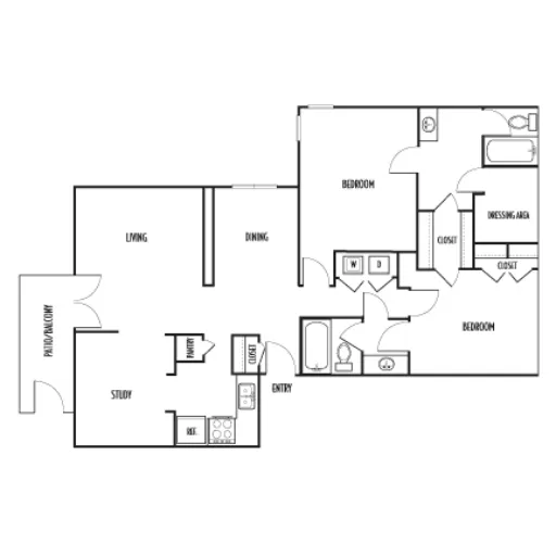 The Residence on Lamar Arlington Floorplan 15