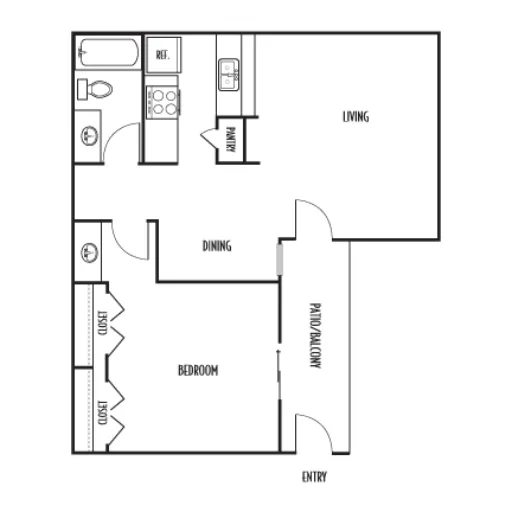 The Residence on Lamar Arlington Floorplan 4