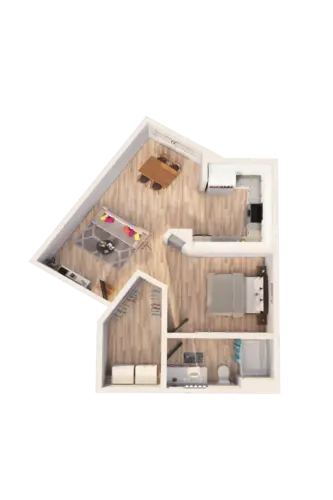 The Roosevelt Arlington Commons Floorplan 1